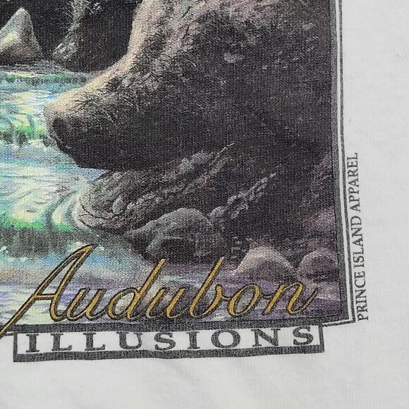 Vintage 1995 Native American Shirt Large 21x27 Audubon-Illusions - Picture 10 of 15